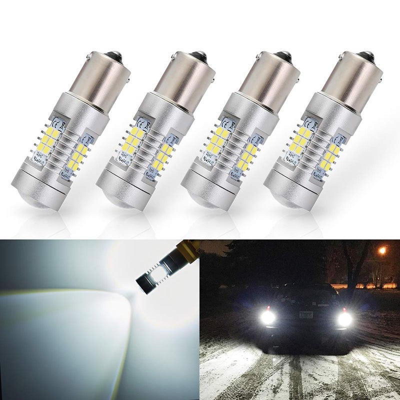 Antline Extremely Bright 1156 1141 1003 7506 BA15S 21-SMD 2835 Chipsets 1260 Lumens LED Bulb Replacement White for Car RV Interior Backup Reverse Brake Tail Turn Signal Lights Bulbs DRL (Pack of 4) - Image 1